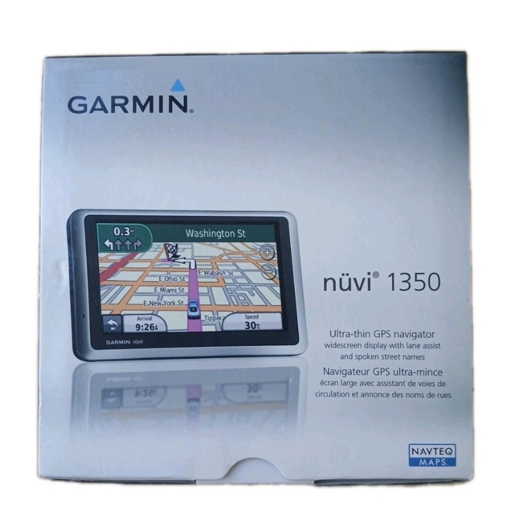 Garmin nuvi 1350, GPS Accesories Bundle, includes Box, Packaging & Manuals